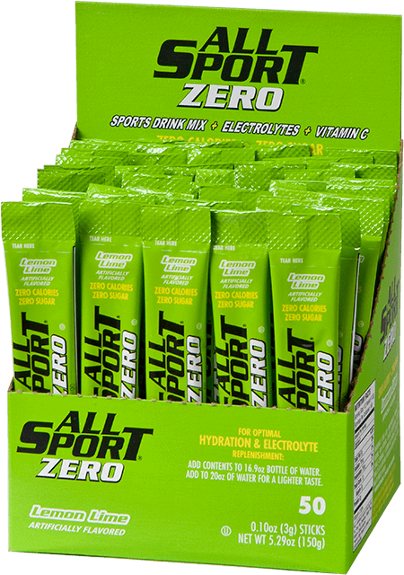 All Sport - Sports Drink Mix All Sport Zero – Drink Mix – Lemon Lime – 50ct