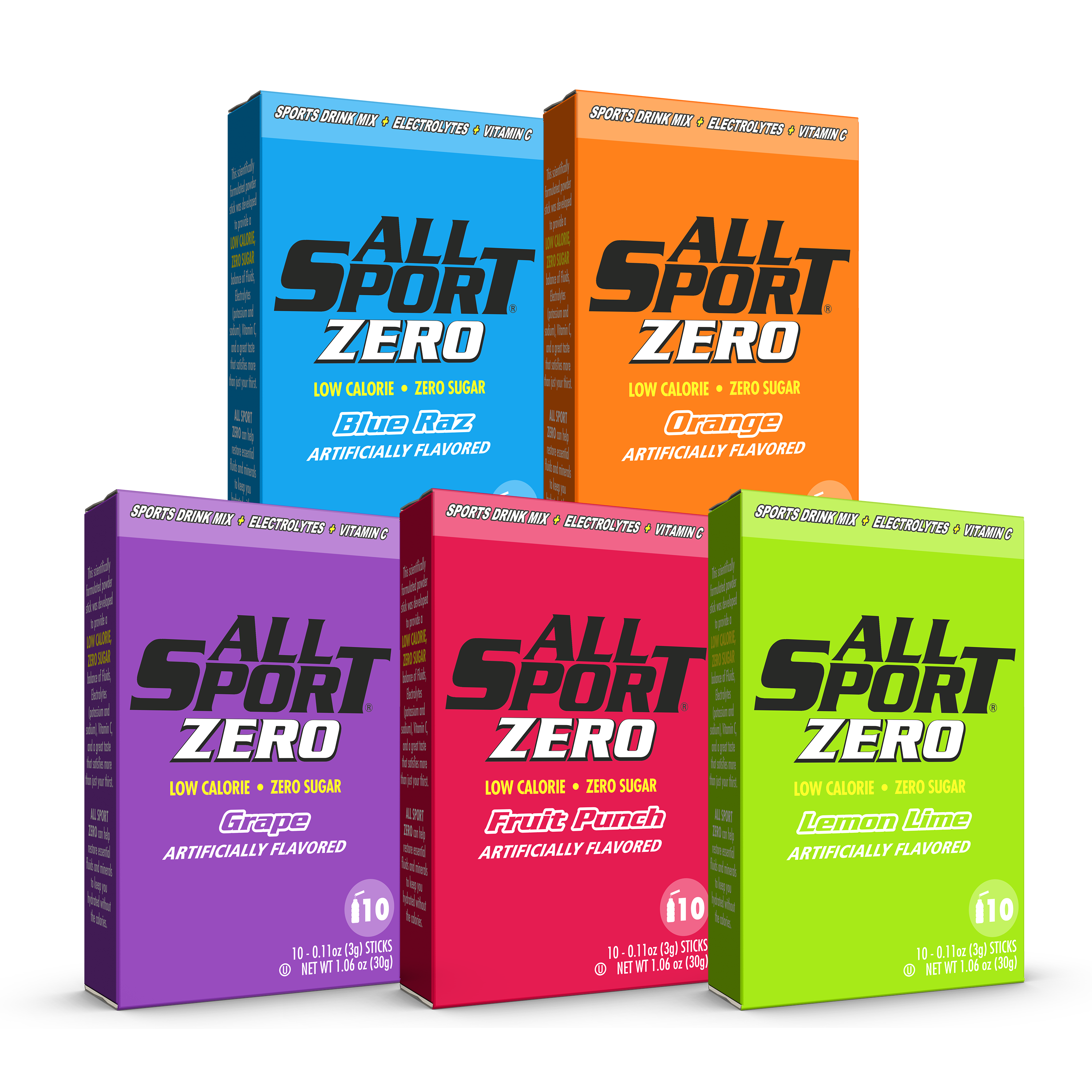 All Sport Zero – Drink Mix – 15/10ct Variety Pack