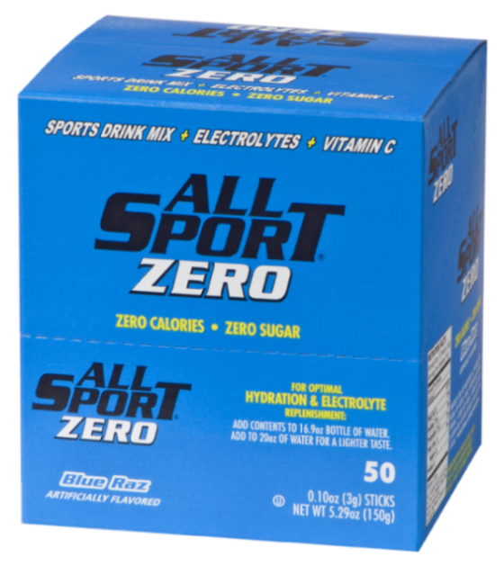 All Sport Zero – Drink Mix – Blue Raz – 50ct