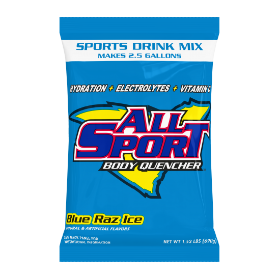 All Sport Body Quencher – Drink Mix – Blue Raz Ice – 2.5 gal