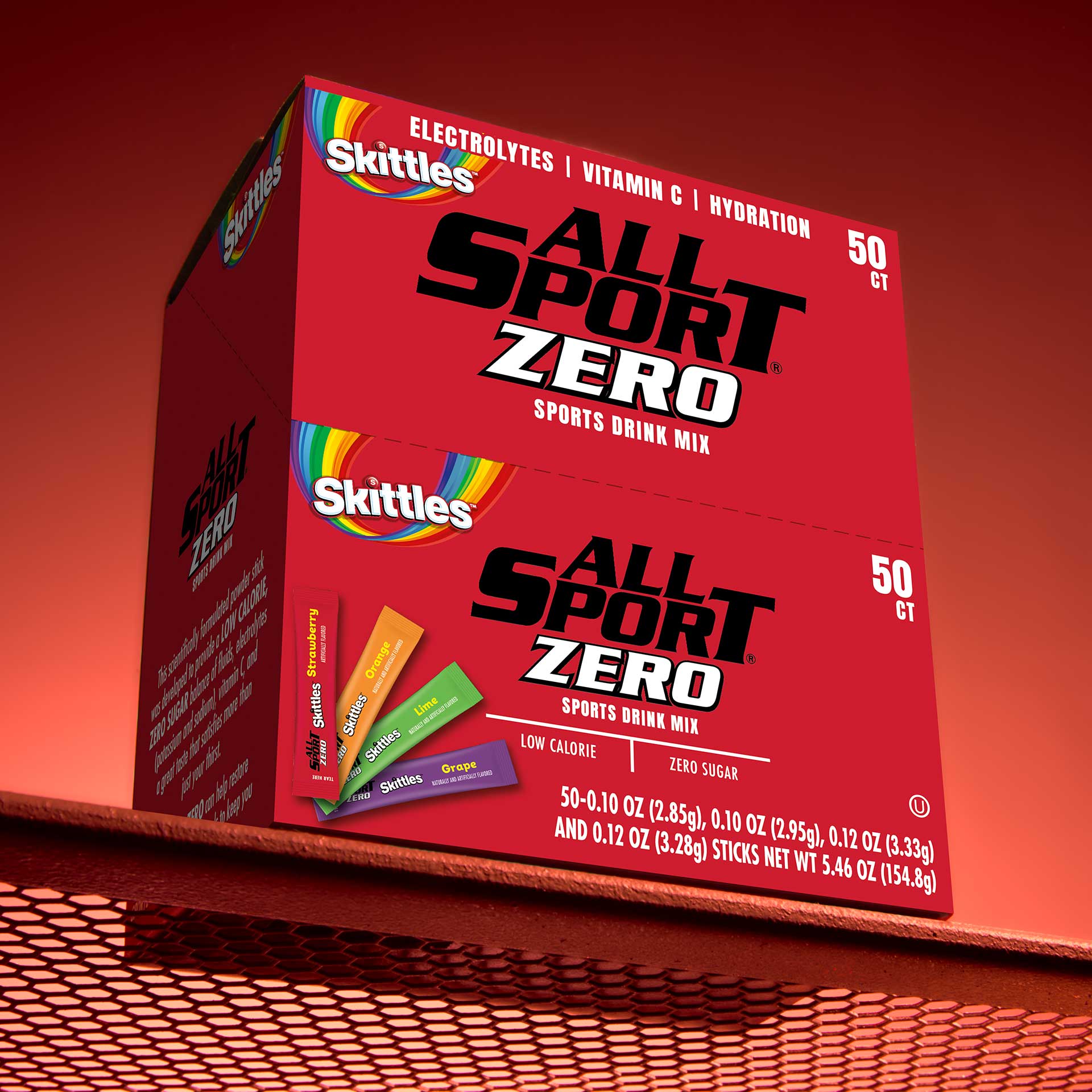 All Sport Zero Drink Mix – Skittles, 50ct